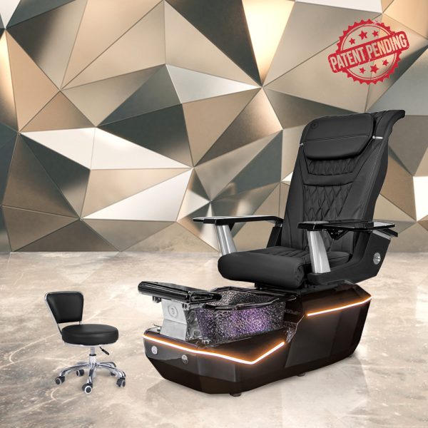 T-SPA Wyra Pedicure Chair | Fiberglass & Quilted Diamond