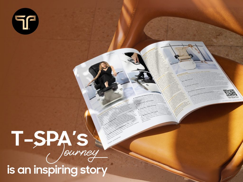 T-Spa in Nail Pro Magazine - Leading the Furniture Industry