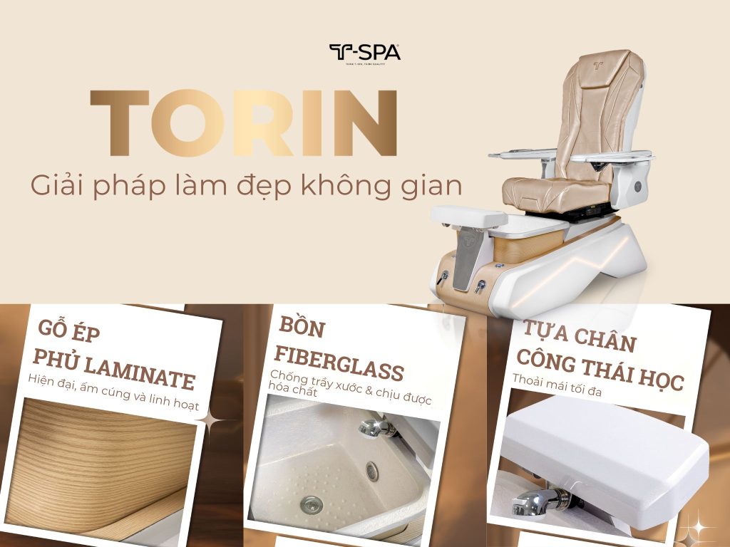 Ghế Pedicure Torin - giải pháp làm đẹp không gian