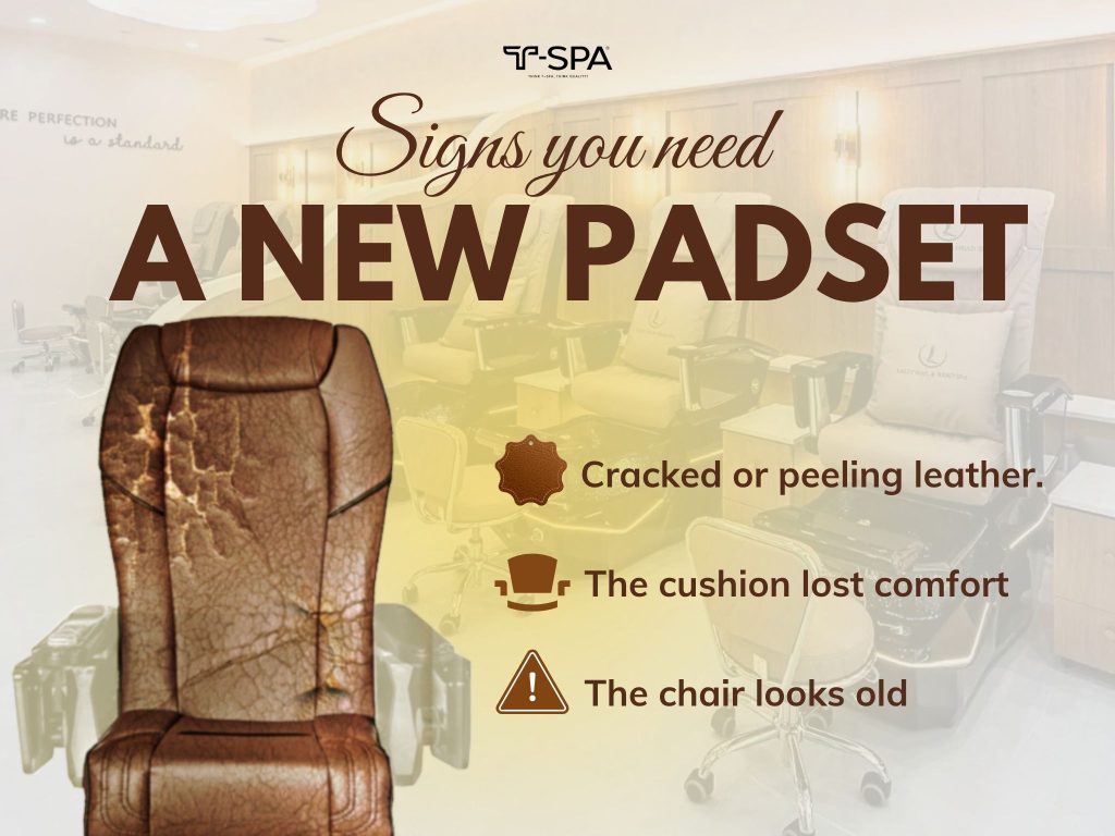 Signs to Replace Padset on Pedicure Chair