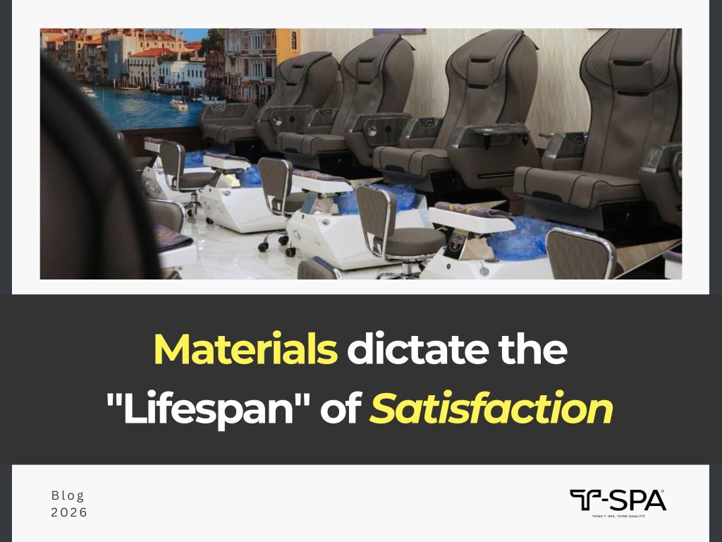 T-SPA Pedicure Chairs - The secret weapon for nail salon retention and long-term success.