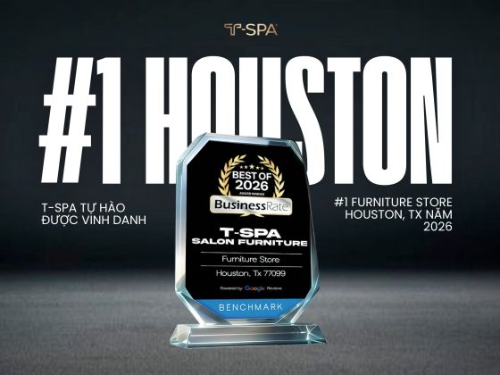 T-SPA Salon Furniture nhận giải Best Furniture Store in Houston 2026 từ BusinessRate