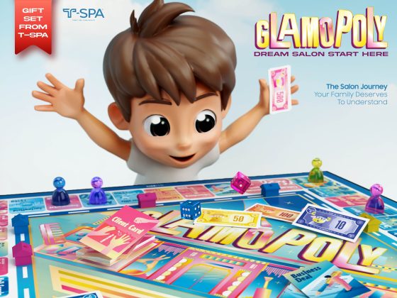 Bộ game Glamopoly quà tặng độc quyền từ T-SPA giúp tái hiện nail salon business journey một cách sống động.