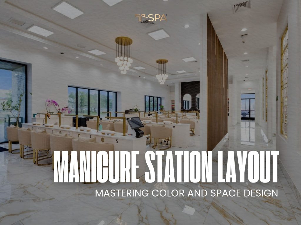 Professional manicure chair selection guide featuring the Berwin T-Spa collection with gold heavy-duty base