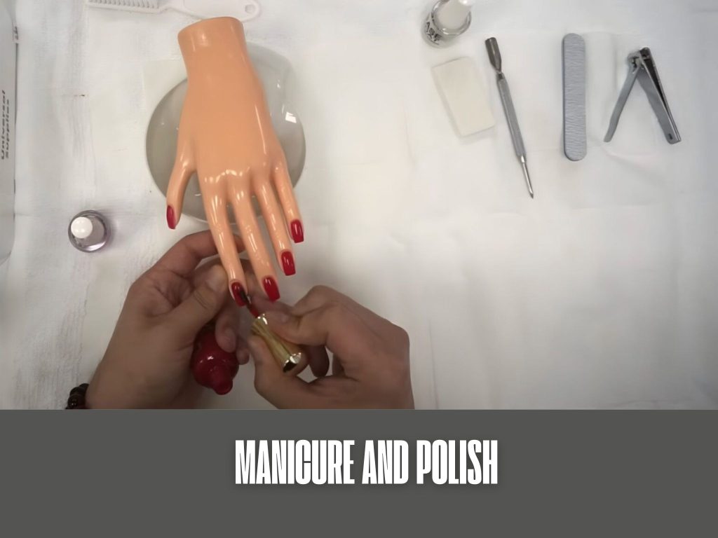 Quy trình Manicure và Polish trong kì thi lấy license nail Mỹ