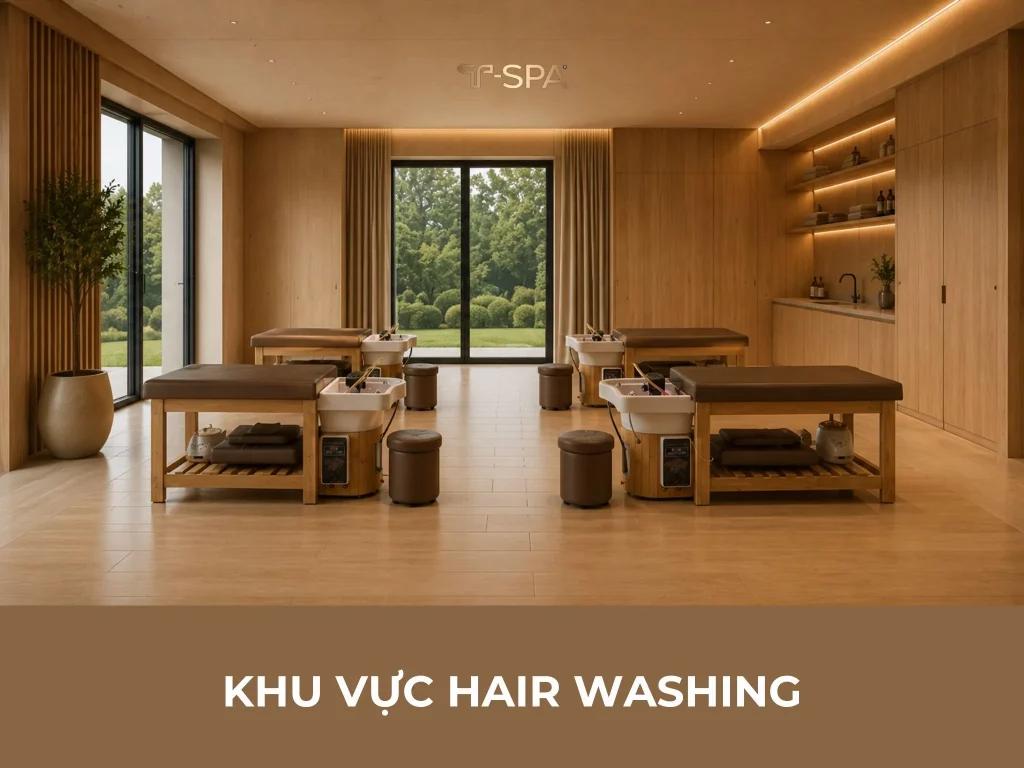 Head Spa T-Spa phù hợp với phong cách Japandi
