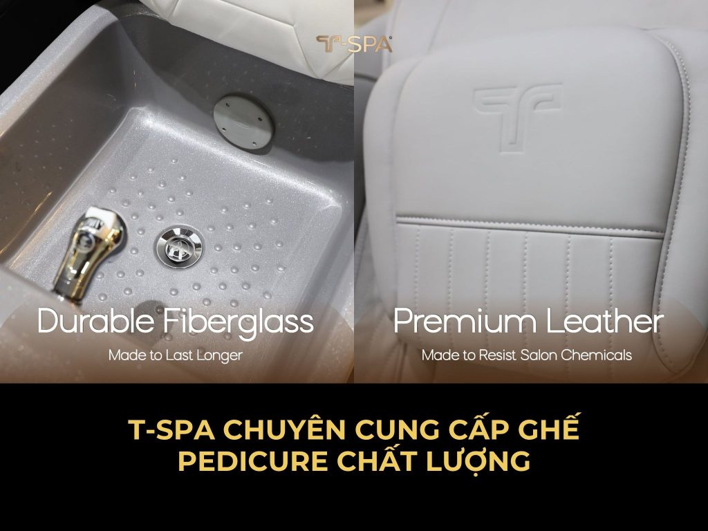 Đầu tư nội thất tiệm nail chuyên nghiệp với các dòng ghế pedicure chất lượng cao tại T-SPA.