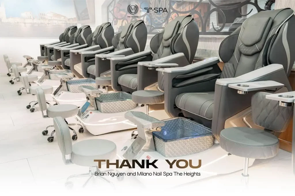 T-Spa cảm ơn Milano The Heights đã lựa chọn Grande Pedicure Chair