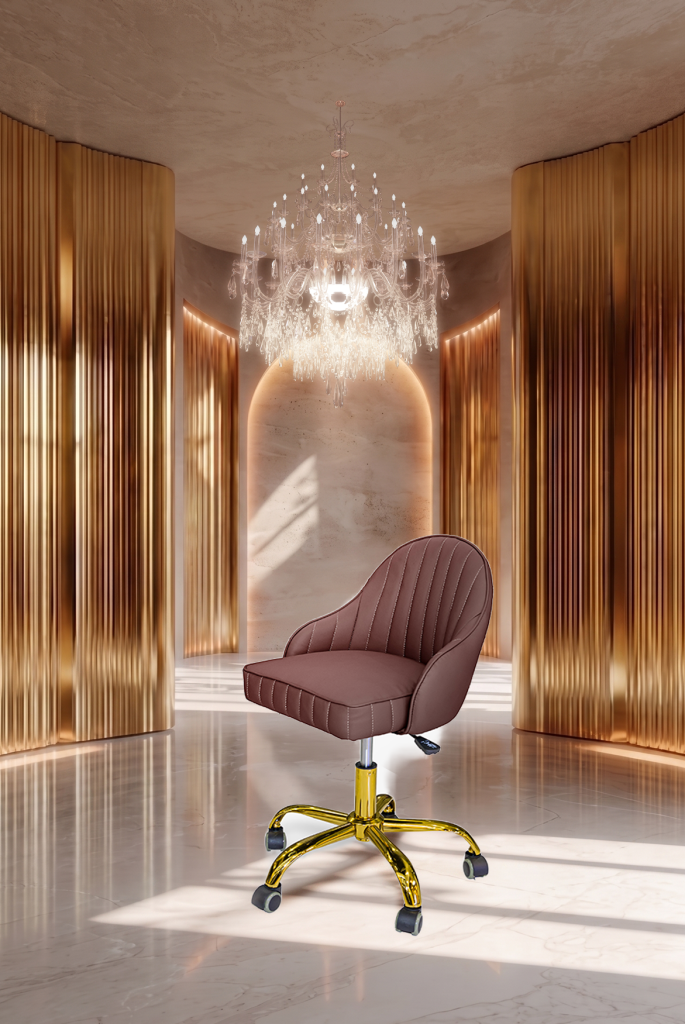 Glamourous Berwin Acetone Proof Leather Manicure Technician Chair
