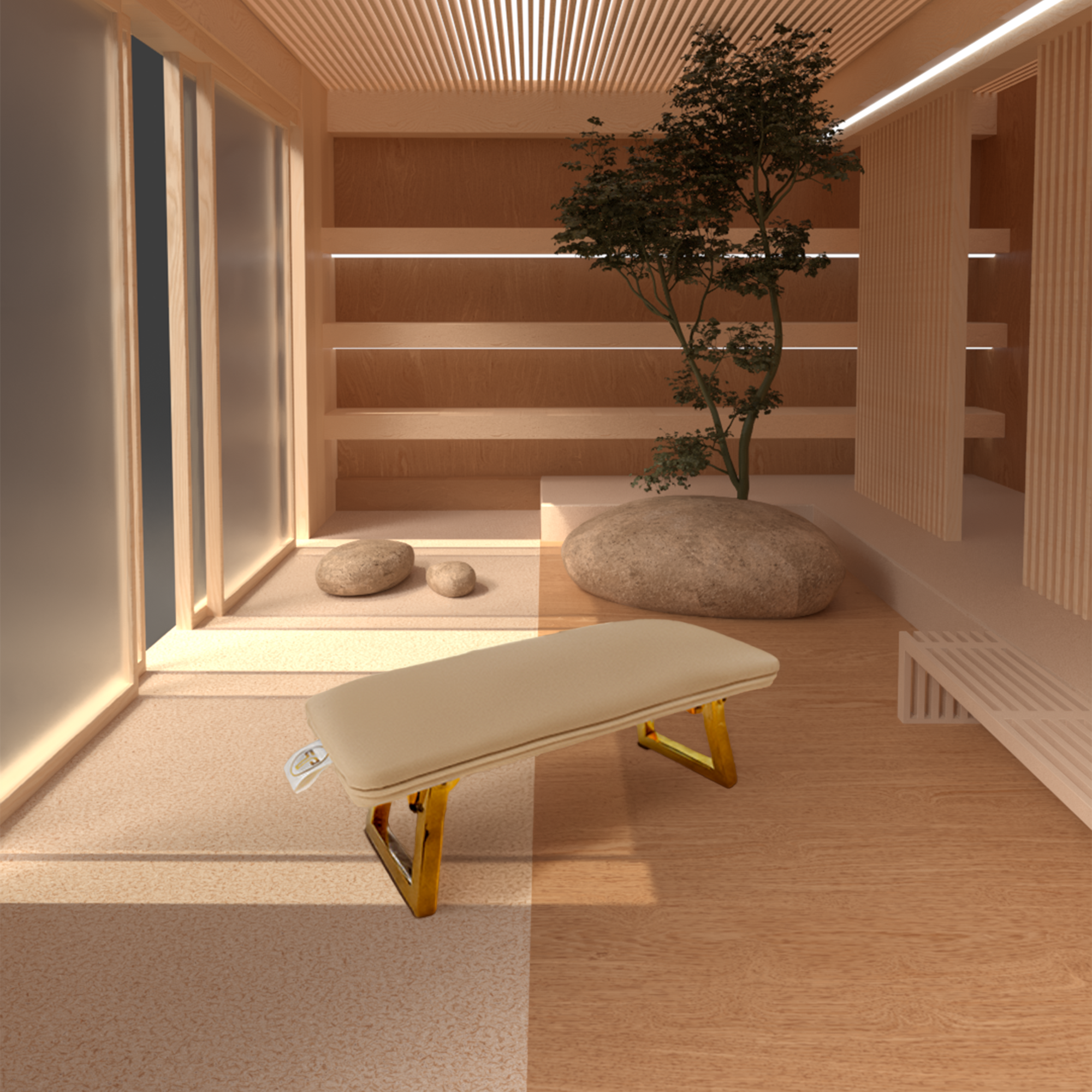 Khaki Frame Table Armrest Thumbnail