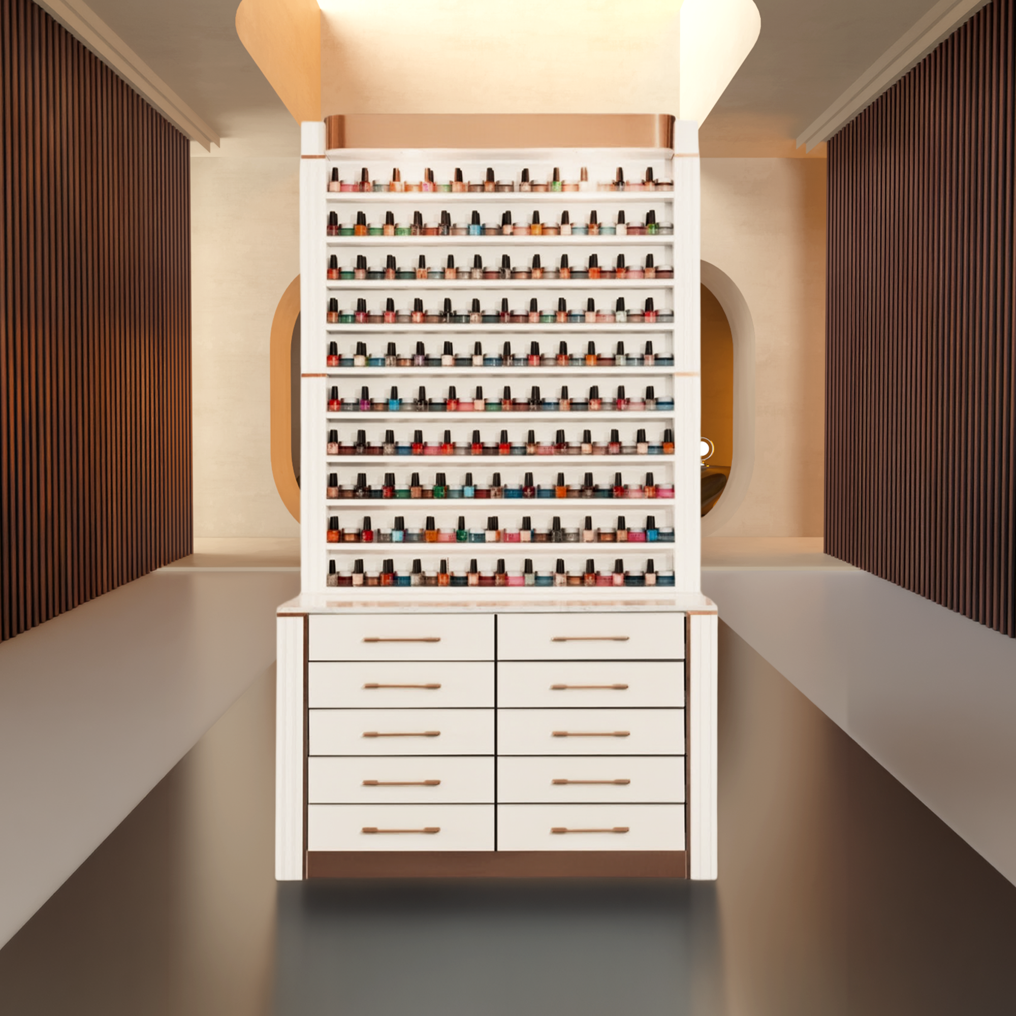 Modern Luxury Le Cinq Polish Rack Cabinet Thumbnail