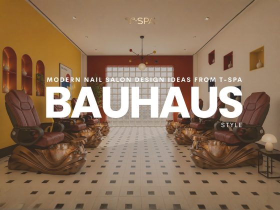 Bauhaus Style for modern nail salon design from T-Spa