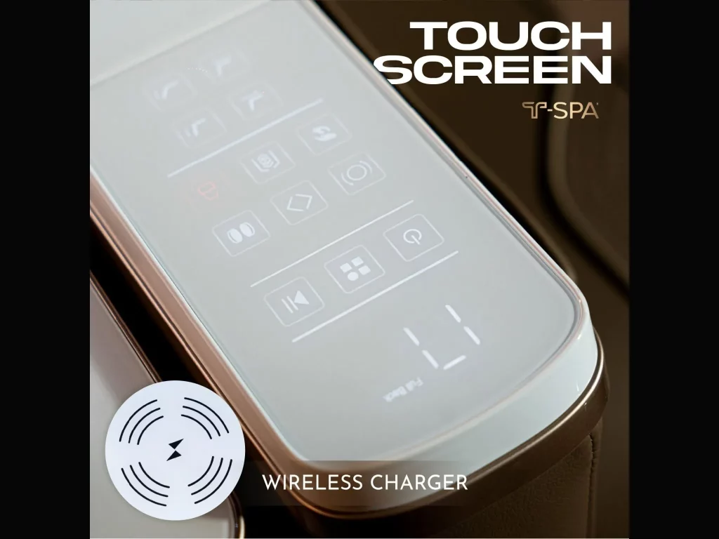 Grande Pedicure Chair with wireless charging and touchscreen controls