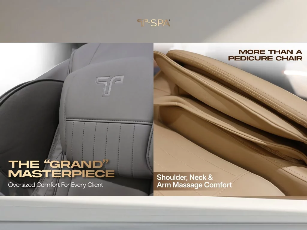 T-SPA Grande Top Pedicure Chair with luxury design and smart technology.