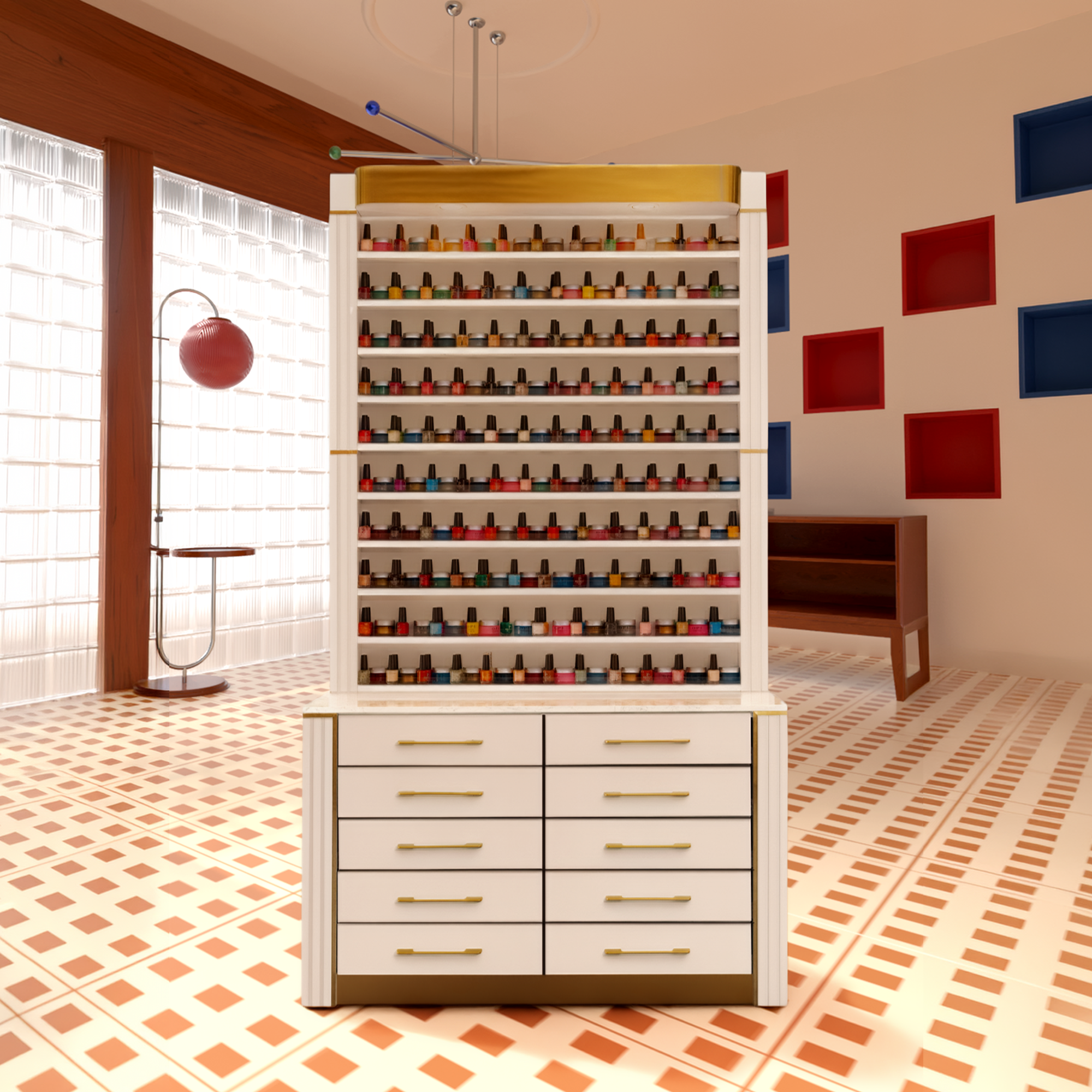 Bauhaus Le Cinq Polish Rack Cabinet Thumbnail