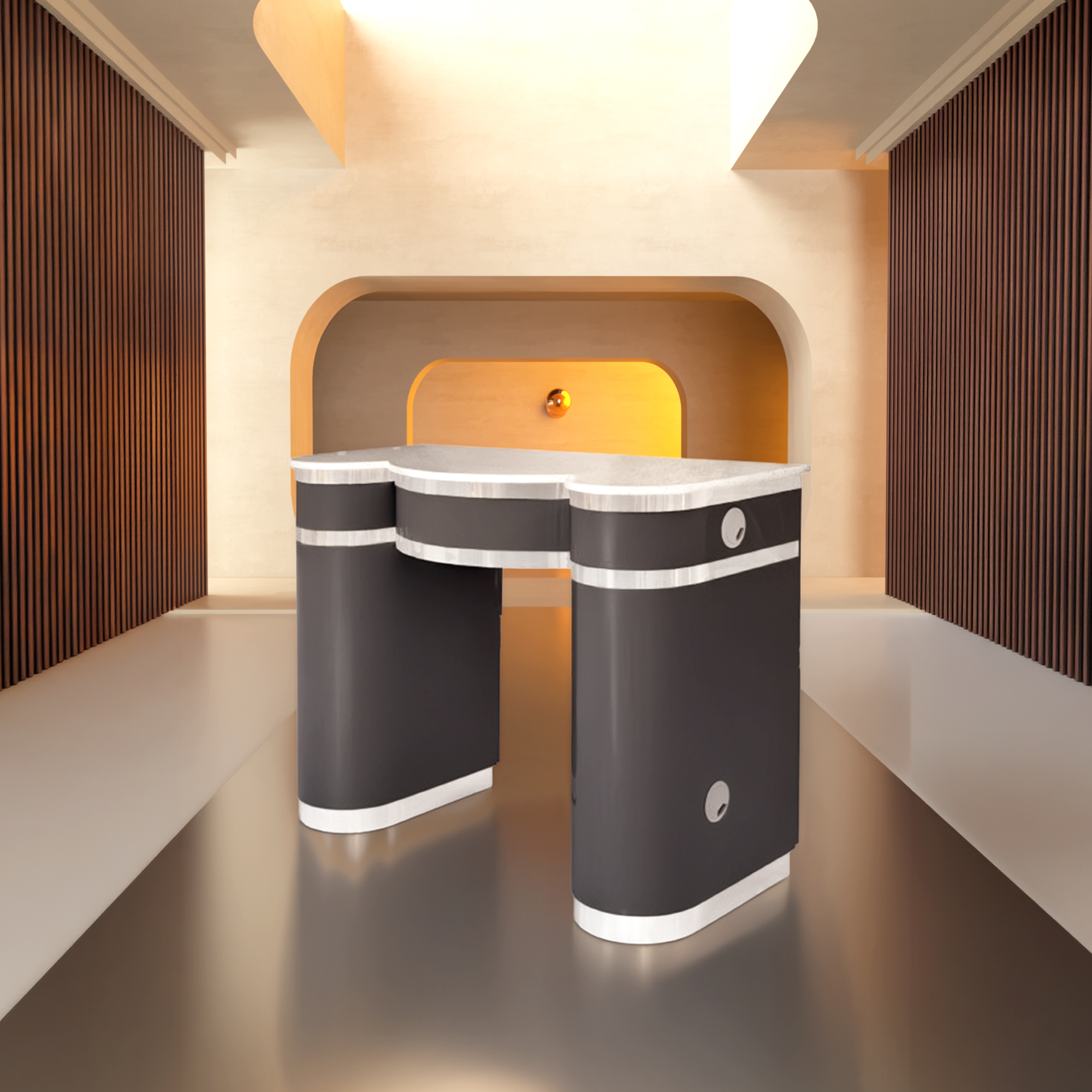 Modern Luxury Tova Single Nail Table Thumbnail